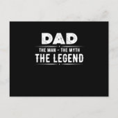 Papa Man Myth Legend Briefkaart (Voorkant)