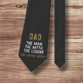 Papa Man Myth Legend Coffee Addict Funny Stropdas