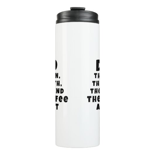 Papa Man Myth Legend Coffee Addict Funny Thermosbeker (Voorkant)