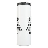 Papa Man Myth Legend Coffee Addict Funny Thermosbeker (Achterkant)