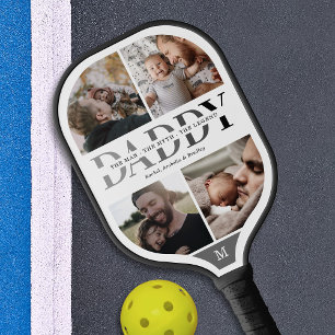 Papa Man Myth Legend Foto Pickleball Paddle