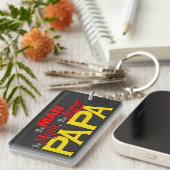 Papa Man Myth Legend Foto Sleutelhanger (Voorkant Rechts)