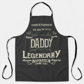 Papa Man Myth Legend Funny  Schort (Voorkant)