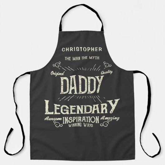 Papa Man Myth Legend Funny Schort (Voorkant)