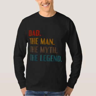 Papa Man Myth Legend Pap Vader Vaderdag Humor T-shirt