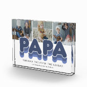 Papa Man Myth Legend Photo Block Fotoblokken (Rechts)