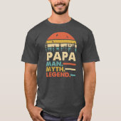 Papa Man Myth Legend priester Day  T-shirt (Voorkant)