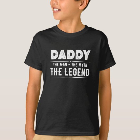 Papa Man Myth Legend T-shirt (Voorkant)