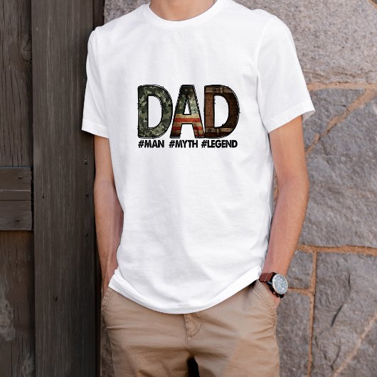 Papa Man Myth Legend Vaderdag T-shirt