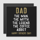 Papa Man Mythe Legende Coffeverslaafde Grappig (Voorkant / Achterkant)