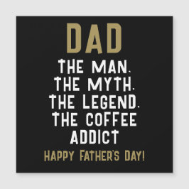 Papa Man Mythe Legende Coffeverslaafde Grappig
