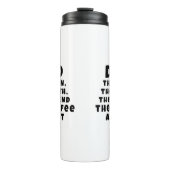 Papa Man Mythe Legende Coffeverslaafde Grappig Thermosbeker (Voorkant)