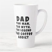 Papa Man Mythe Legende Coffeverslaafde Grappige Va Latte Mok (Rechts)