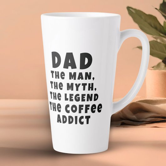 Papa Man Mythe Legende Coffeverslaafde Grappige Va Latte Mok