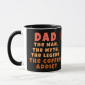Papa Man Mythe Legende Coffeverslaafde Grappige Va Mok (Links)