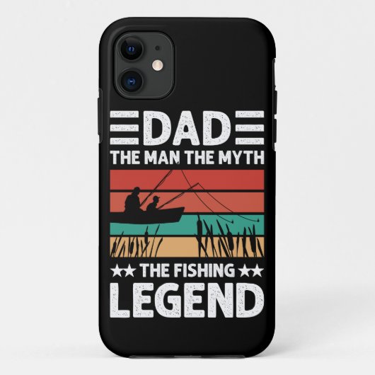 Papa man mythe vissen legende verdrietig Case-Mate iPhone case (Achterkant)
