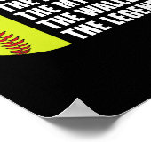 Papa Man Mythen Portemonnee Softball Vaders Dag Poster (Hoek)
