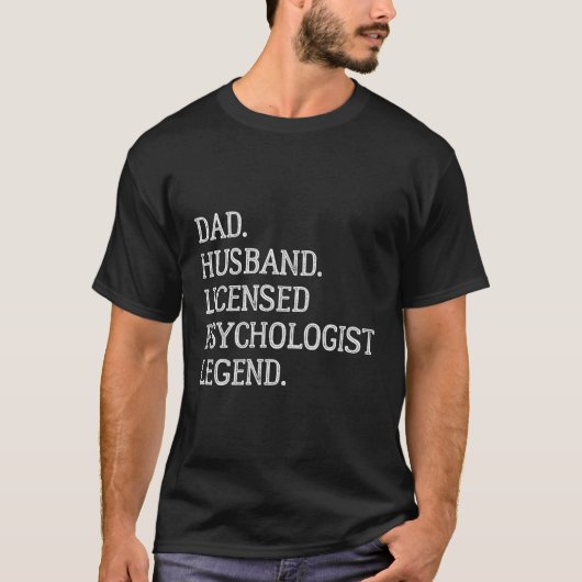 Papa Man Psycholoog Legend T-shirt (Voorkant)