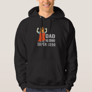 Papa Man Super Hero Dragen Kaap Zoon Pa Hoodie