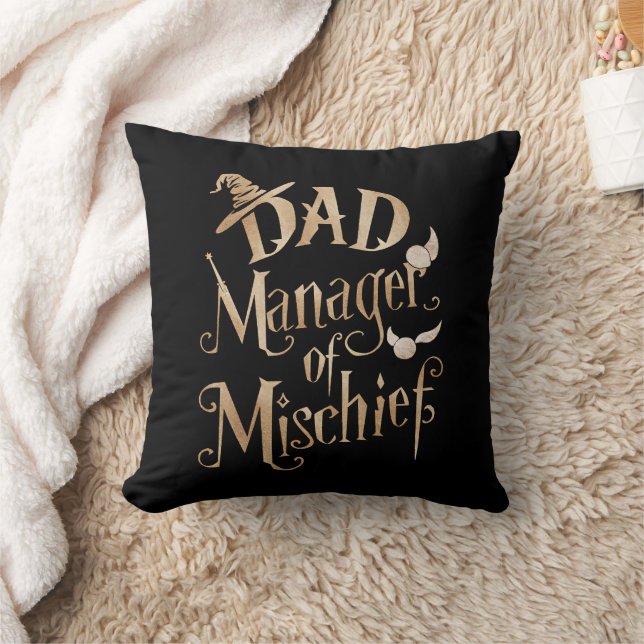 Papa Manager Van Ondeugd Magische Tovenaar Vaderda Kussen (Deken)