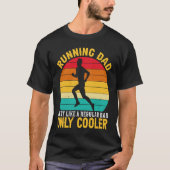 Papa Marathon Runner Vaderdag Coach T-shirt (Voorkant)