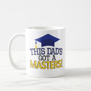 Papa Masters Degree Afstuderen Coffee Mok MBA
