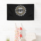 Papa Measure Cut Handyman Woodper Veerdag Spandoek (Insitu)