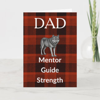 Papa Mentor Gidskaart - Wolf & Rood Rutpatroon Kaart
