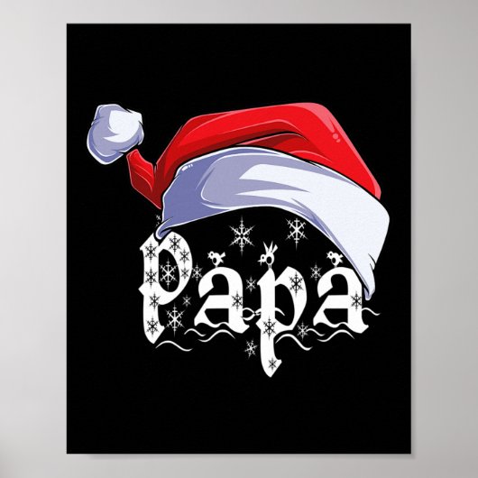 Papa Merry kerstkerstkerstkerstkerstkerstkerstkers Poster (Voorkant)