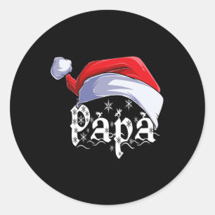 Papa Merry kerstkerstkerstkerstkerstkerstkerstkers Ronde Sticker