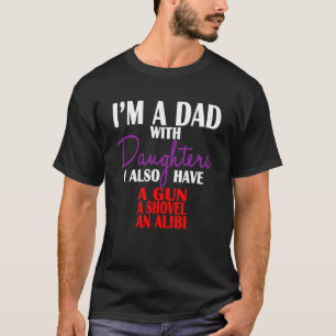 Papa met dochters t-shirt