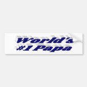 Papa met donkerblauwe bumpersticker (Voorkant)