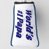 Papa met donkerblauwe kop golfheadcover (Draai 90)