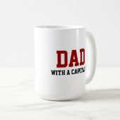 Papa met hoofdletter D Koffie Mok (Voorkant rechts)