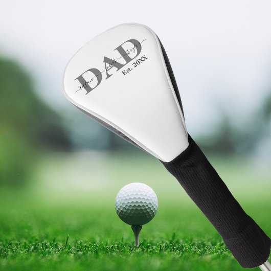 Papa met kinderennamen golf golfheadcover