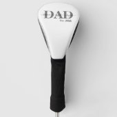 Papa met kinderennamen golf golfheadcover (Voorkant)