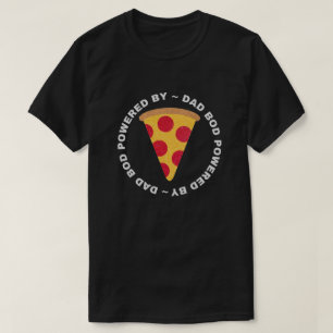 Papa met Pizza Glitter T-Shirt