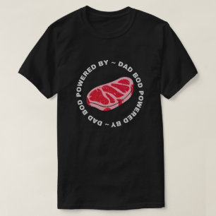 Papa met steaks Glitter T-shirt