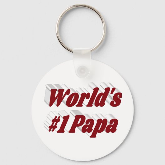 Papa met tekst van de Bourgogne Sleutelhanger (Voorkant)