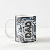 Papa met werkplaatstools, Vaderdag Verjaardag Koffiemok (Links)