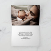 "Papa & mij" Eerste Vaderdag Foto Kaart (Binnen)