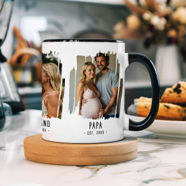 Papa Mijlpalen Foto's & Jaartallen Op maat gemaakt Mok