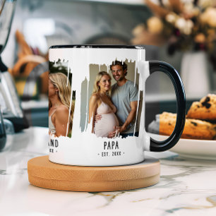 Papa Mijlpalen Foto's & Jaartallen Op maat gemaakt Mok