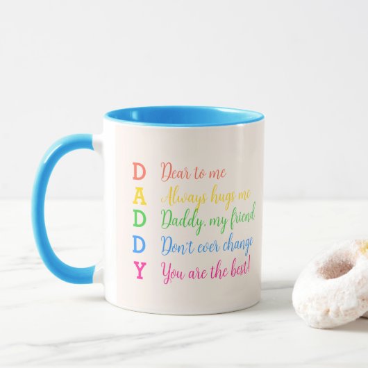 Papa, mijn beste vriend | Vaderdag cadeau - Custom Mok (Met donut)