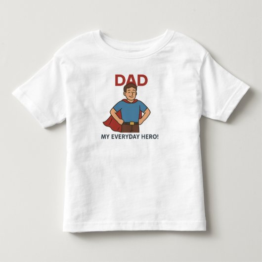 Papa, mijn dagelijkse held! Super Dad Kinder Shirts (Voorkant)