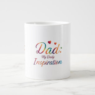 Papa: Mijn Dagelijkse Inspiratie - Speciale Jumbo Grote Koffiekop