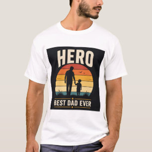 Papa: mijn eerste held t-shirt