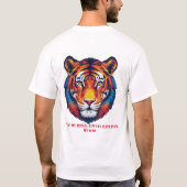 "Papa, mijn held – Majestic Tiger Head Tribute T-shirt (Achterkant)