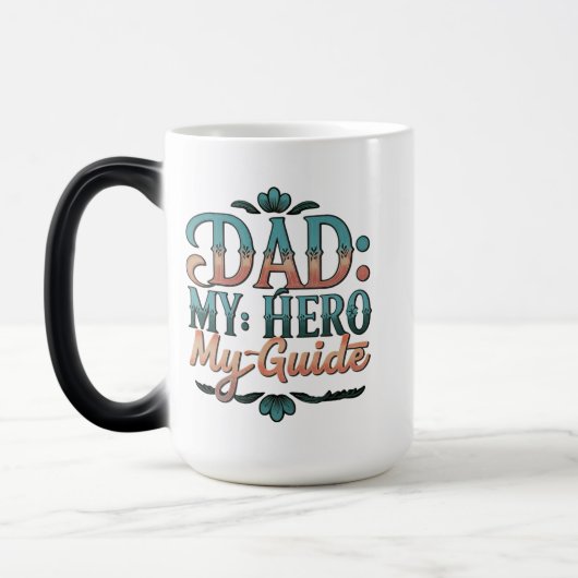Papa: Mijn held, mijn gids - 15 oz Morphing Mok (Links)
