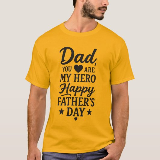 Papa, mijn held T-shirt (Voorkant)